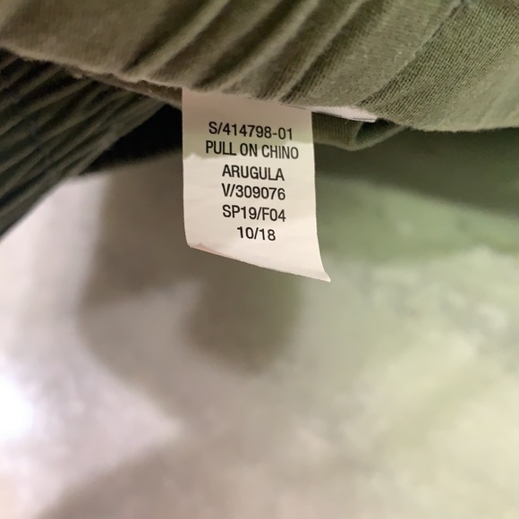 Old Navy Army Green Pull On Chino sz: 4 - Picture 9 of 9